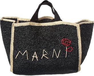 Marni Macrame Sillo Medium Shopper Tote