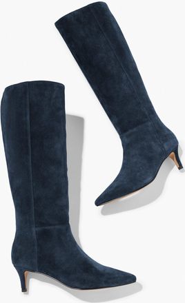 Talbots Kait Suede Tall Boots - Indigo - 5 1/2 M Talbots