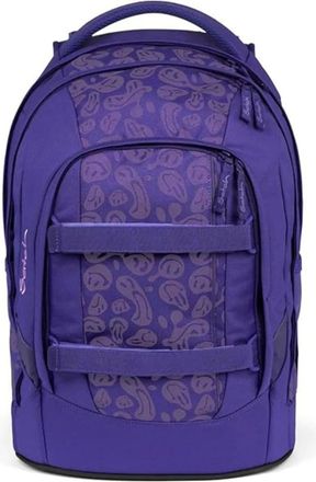Satch Pack Bright Faces - Dames - Rugzakken - Paars - ONE Size - Polyester - Tassen