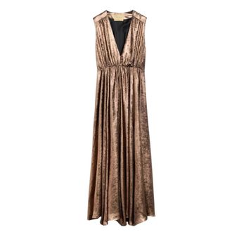 Momoni Gowns - Dames - Avondkleed - Bruin - S - Kleedjes