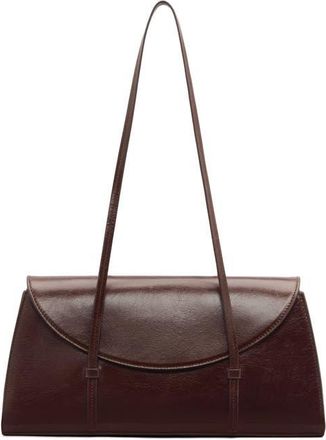 Reformation Elena Leather Shoulder Bag in Chestnut Leather at Nordstrom