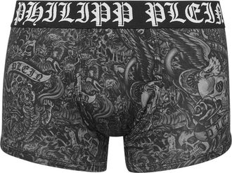 Philipp Plein Box Briefs Tattoo - Heren - Onderbroek - Zwart - 3XL - Katoen - Ondergoed