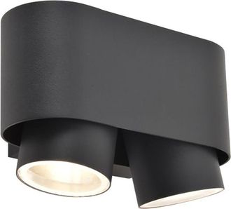 Lutec L&aacute;mpara De Pared Exterior Ajustable Cypres Antracita 2xgu10 Ip44