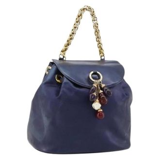Loewe Pre-owned Backpacks, female, Purple, Size: ONE SIZE Pre-owned Hand Bag