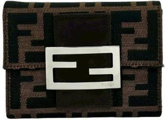 Fendi Pre-owned Wallets, female, Brown, Size: ONE SIZE Pre-owned Leather Wallet