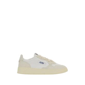Autry Sneakers, female, White, Size: 12 US Light Grey Leather and Suede Medalist Sneakers