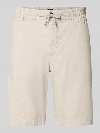 Boss Orange by Hugo Boss BOSS Orange Tapered Chinoshorts aus Leinen-Mix Modell DS_3S in Sand, Gr&ouml;&szlig;e 30