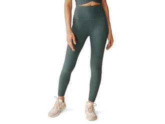 Beyond Yoga Spacedye Out Of Pocket High Waisted Midi Leggings Womens Casual Pants Storm Heather : XL (US Womens 14-16) 25