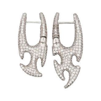 Darkai Oorbellen - Heren - Oorbellen - Wit - ONE Size - Accessoires