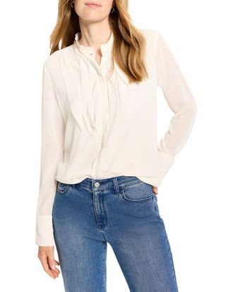 Nic+Zoe Nic+Zoe Falling Chiffon Long Sleeve Top