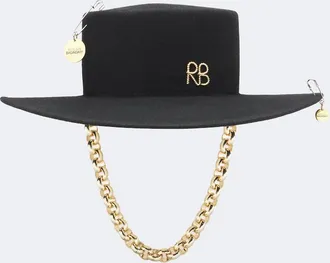 Ruslan Baginskiy Chain-detail wool felt fedora