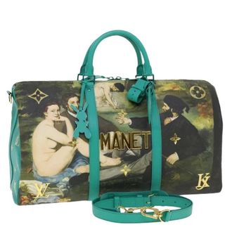 Louis Vuitton Pre-owned Vintage Boston Tas - Dames - Pre-owned - Groen - Maat: ONE Size Leer