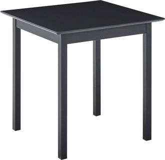 Beliani Mesa De Comedor Y De Cocina Dise&ntilde;o Minimalista Escandinavo 75 X 75 Cm De Madera De Pino Negro Veritas