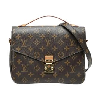 Louis Vuitton Pre-owned Pochette Metis - Dames - Pre-owned - Bruin - Maat: ONE Size Leer