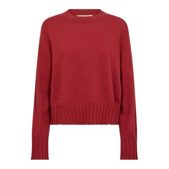 Mos Mosh MOS Mosh - MMMoria Cashmere Crewneck - Dames - Truien - Rood - Maat: XS Kasjmier