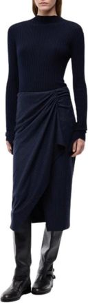 Pinko Vestido Midi - Dresses - Mujer - Azul - XS