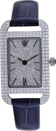 Christian Van Sant Womens Opaline Silver Dial Watch