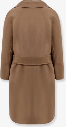 Max Mara Womens Coat Arona Virgin Wool Beige