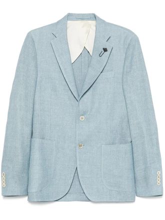 Lardini boucl&eacute; blazer - Blue