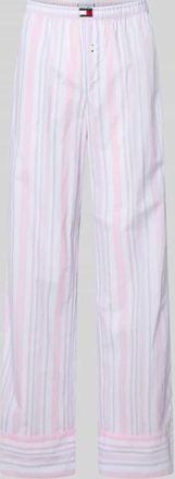 Tommy Hilfiger Loose Fit Pyjama-Hose aus reiner Baumwolle in Pink, Gr&ouml;&szlig;e XL
