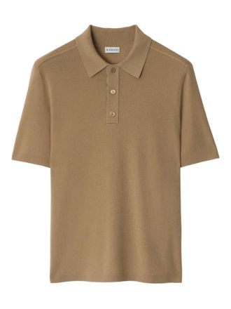 Burberry knitted polo shirt - Brown