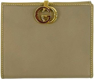 Gucci Beige Leather Wallet (Bi-Fold) (Pre-Owned)