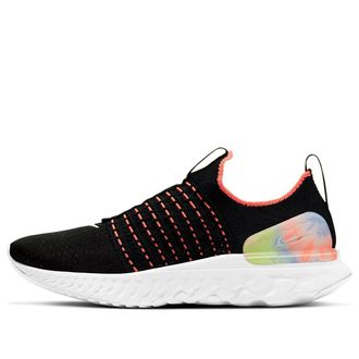 Nike (WMNS) Nike React Phantom Run Flyknit 2 Black Bright Mango DD9668-001