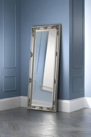 Julian Bowen Palais Lean-To Dressing Mirror in Silver