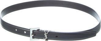 Saint Laurent Monogram Leather Belt