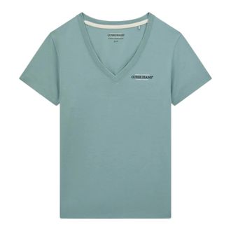 Guess T-Shirts, female, Green, Size: L Slim Mini America T-Shirt