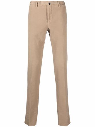 Incotex slim-fit cotton trousers - Neutrals