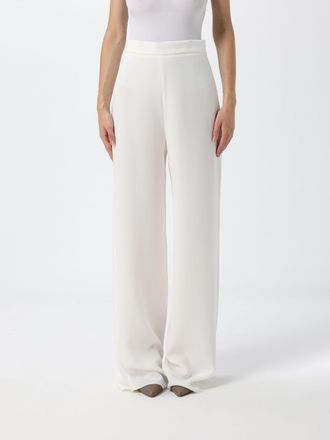 Max Mara Pantaloni palazzo a vita alta in cr&ecirc;pe con gamba larga
