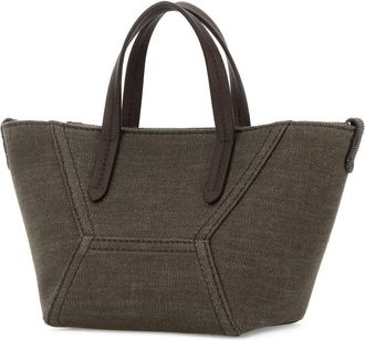 Brunello Cucinelli Womens Fabric Shoulder Bag Green