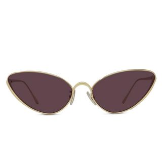 Loewe Signature Gold Cat Eye Sunglasses