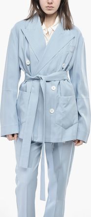 SETCHU Blazer Doppiopetto in Misto Lana con Cintura Setchu