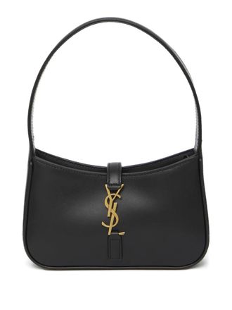 Saint Laurent mini Le 5 &Agrave; 7 logo-detail tote bag - Zwart