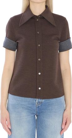 Gucci Brown Regular Solid Shirt