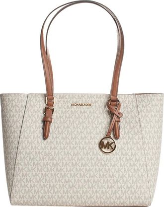 Michael Kors Omkeerbare leren tote tas set - Dames - Shoppers - Wit - ONE Size - Tassen