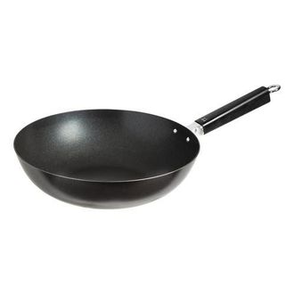 Joyce Chen Carbon Steel Excalibur Nonstick Stir Fry Pan with Phenolic Handle, 12-Inch in Black at Nordstrom