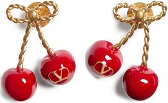 Valentino Garavani Earrings, female, Yellow, ONE SIZE, Cherries Earrings Bijoux