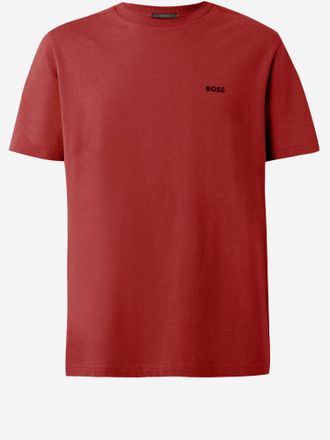 HUGO BOSS Stretch Cotton T Shirt With Logo