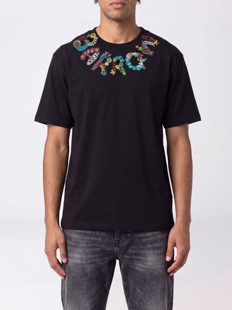 Barrow Contrast Logo Cotton T-Shirt with Crew Neck