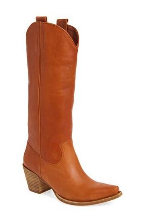 Jeffrey Campbell Rancher Knee High Western Boot in Tan Sanded at Nordstrom Rack, Size 9.5