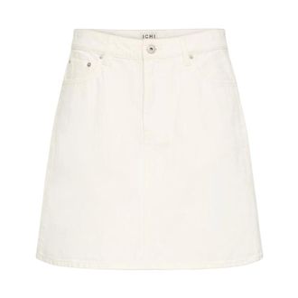 Ichi Ichi - Ihaveny Rok - Dames - Rokken - Wit - Maat: S Denim