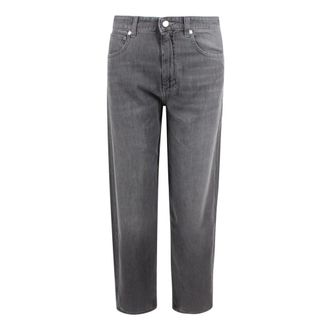 Max Mara Loose-fit Jeans, female, Gray, Size: 2XS Barrel-leg jeans