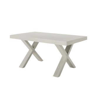 MondoViro Mesa extensible efecto madera gris cm 160/260x90 76h