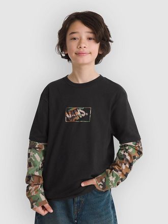 Vans Camo Twofer Kids Sweater zwart