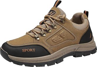 Generic Fashion Four Men Sneakers Hiking Shoes Flat Bottom Non Comfortable Mens Sneaker Slippers Size 11 (Coffee, 6.5)