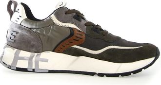 Voile Blanche Groene Club Sneaker met Mesh en Su&egrave;de - Heren - Sneakers - Groen - 44 EU - Su&egrave;de - Schoenen