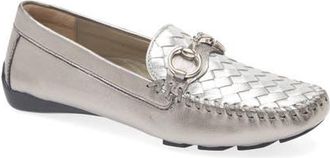 Robert Zur Perlata Driving Shoe in Anthracite/Silver Met at Nordstrom, Size 10.5